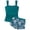 A312-Dark Green, variant on HCNTES Girls Swimsuits Two Piece Tankini Sets Ruffle Bathing Suit with Chest Pad Size 6-15 Years(Orange,11-12 Y)