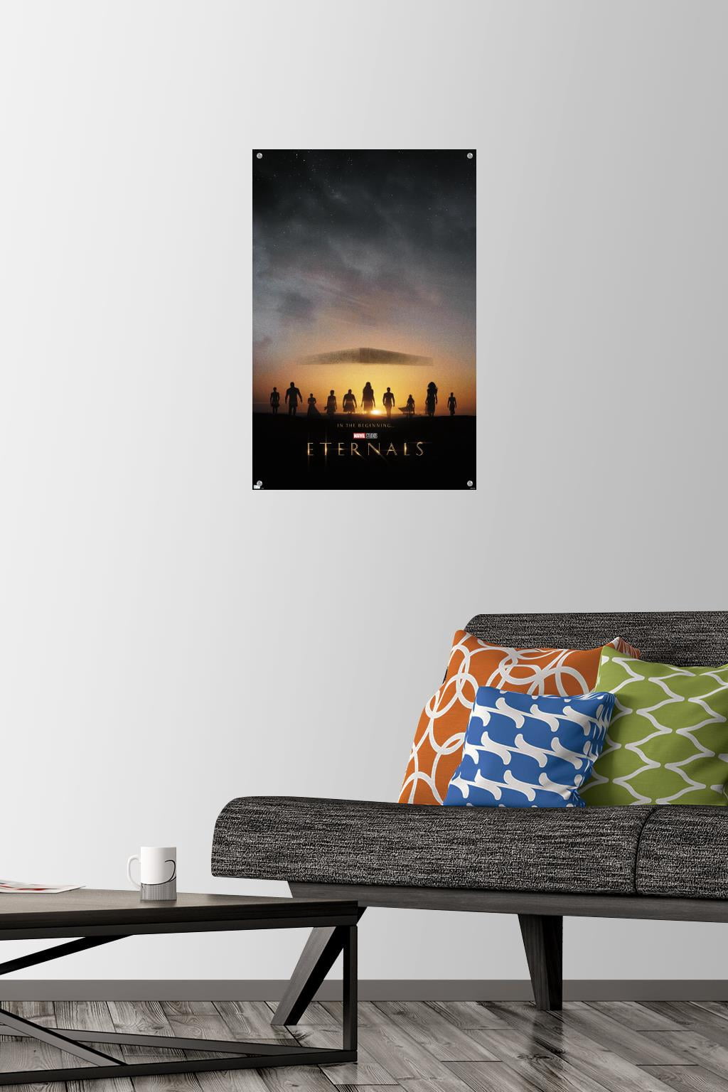 Marvel Eternals - Key Art Wall Poster with Pushpins, 14.725" x 22.375"