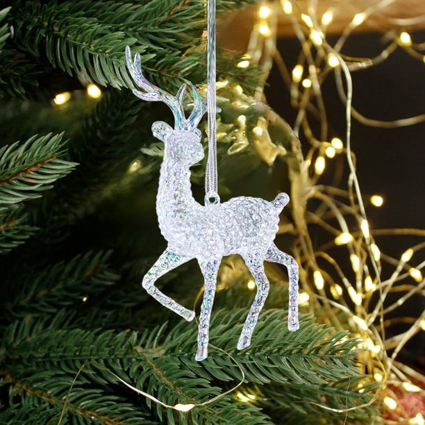 24 Ornements De Noël Flocons De Neige - Décoration D'arbre Double Face, Avec Crochets - Pour Intérieur, Fêtes, Bureaux