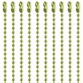 thumbnail image 1 of Ball Chain 30 Inch Brass Plated Steel Number 3 Necklaces 10 Count, 1 of 3