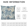 thumbnail image 5 of BANET Grey Flower Throw Pillow Covers Short Plush Square Pillow Covers Set Cushion Case for Couch Sofa Bed Chair Home Decorations 24x24in, 5 of 5