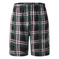 thumbnail image 4 of pxiakgy jeans for men mens fashion casual plaid printed elastic waist shorts home pants pajamas men pajama & sets & loungewear brown + l, 4 of 8