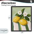 thumbnail image 4 of Stupell Industries Modern Lemons And Daisies on Tablecloth Black Floating Frame Canvas Art, 17 x 21, by The Prints Vibe, 4 of 8