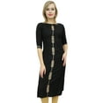 thumbnail image 4 of Atasi Women's Black Gota Patti Work Salwar Kameez Suit Dress With Dupatta - 22, 4 of 9