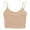 Beige, variant on Women Tops Sleeveless Pullover Vest Tank Crop Shirts