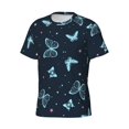 thumbnail image 3 of Rocae Beautiful Butterflies for Men's Moisture-Wicking Crew Tee - T-Shirt for Sports, Outdoor Activities, and Casual WearMedium, 3 of 9