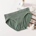 thumbnail image 4 of GEWSEY Women's Organic Cotton Low-Rise Brief All Day Comfort Natural Knickey Undies Breathable Underwear for All (Green, L), 4 of 6