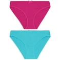 thumbnail image 4 of Curve Muse Women's Plus Size 100% Cotton Bikini Briefs Panties Underwear-6PK-PACKB-XL, 4 of 7