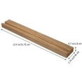 thumbnail image 2 of WEAVILUX Vinyl Record Display Stand 3Pcs 31.75X4.45X1.80CM Light Brown Wood for Home, 2 of 8