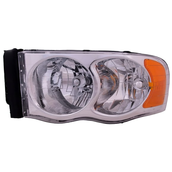HEADLIGHTSDEPOT Halogen Headlight Compatible with Dodge Ram 1500 2500 3500 Includes Left Driver Side Headlamp