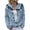 Light Blue, variant on Women's Halloween Pumpkin Open Front Cardigan Button Kint Sweater, Loose Long Sleeve Sweater for Fall Halloween Daily Outfits(Orange1,XXXL)