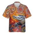 thumbnail image 4 of Camisa hawaiana con estampado 3D de animales divertidos para hombre, camisas Aloha con patrón de cocodrilo, blusas casuales holgadas de manga corta con solapa de verano, 4 of 5