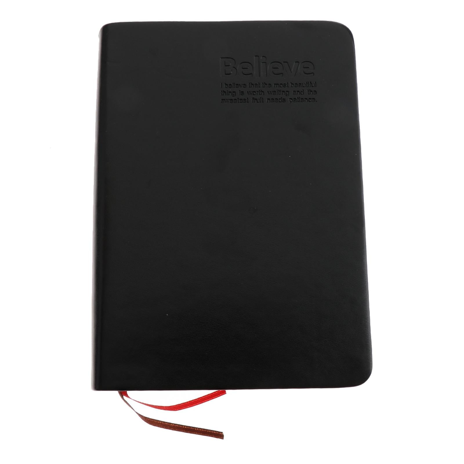 2X Black A6 Paper Size Notebook Portable Blank Note Book for Painting, Diary