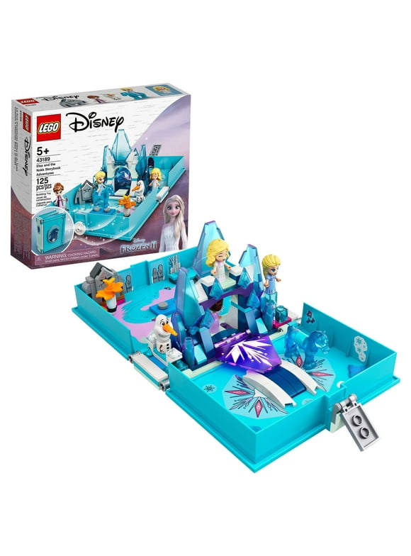 LEGO Disney Frozen 2 Elsa and the Nokk Storybook Adventures 43189, Disney Princess Toy Playset Perfect for Travel, Gifts for 5 Plus Year Old Kids, Girls & Boys with Micro Doll