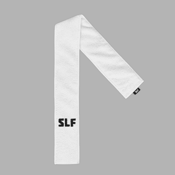 White Thin Football Towel with Logo