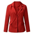 thumbnail image 5 of Women's Casual Blazers Open Front Long Sleeve Work Office Jackets Coat, 5 of 9