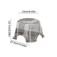thumbnail image 3 of Qiopertar Low Stepping Stool with Non-Slip Base, Anti-Slip Bathroom Stool for Adults Living Room Shower, 3 of 6