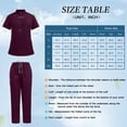 thumbnail image 5 of VIAOLI Scrubs for Women Set-Zipper Collar top & Straight Pants Scrubs set Medical Nursing uniforms Clearance, 5 of 7