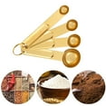 thumbnail image 4 of KYAIGUO 4PCS Kitchen Measuring Spoon, Stackable Measuring Spoon Compact and Delicate (Gold), 4 of 5