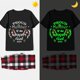 thumbnail image 3 of Pijama familiar luminoso a juego para Navidad, conjunto de pijama corto negro, miembro orgulloso de la lista traviesa, 2023, 3 of 3