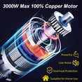thumbnail image 4 of Shcazhcx Dual Blades 178 lbs/hr Electric Ice Crusher, 300W Ice Shaver, 2200 RPM Shaved Ice Machine with Extra Blades and Ice Pick for Home and Commer, 4 of 9