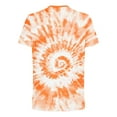 thumbnail image 3 of Dvprdro Men's Tie Dye Short Sleeve T-shirts Fashion Trendy Crew Neck Pullover Tops Casual Gym Sport Workout Tee Orange M, 3 of 5