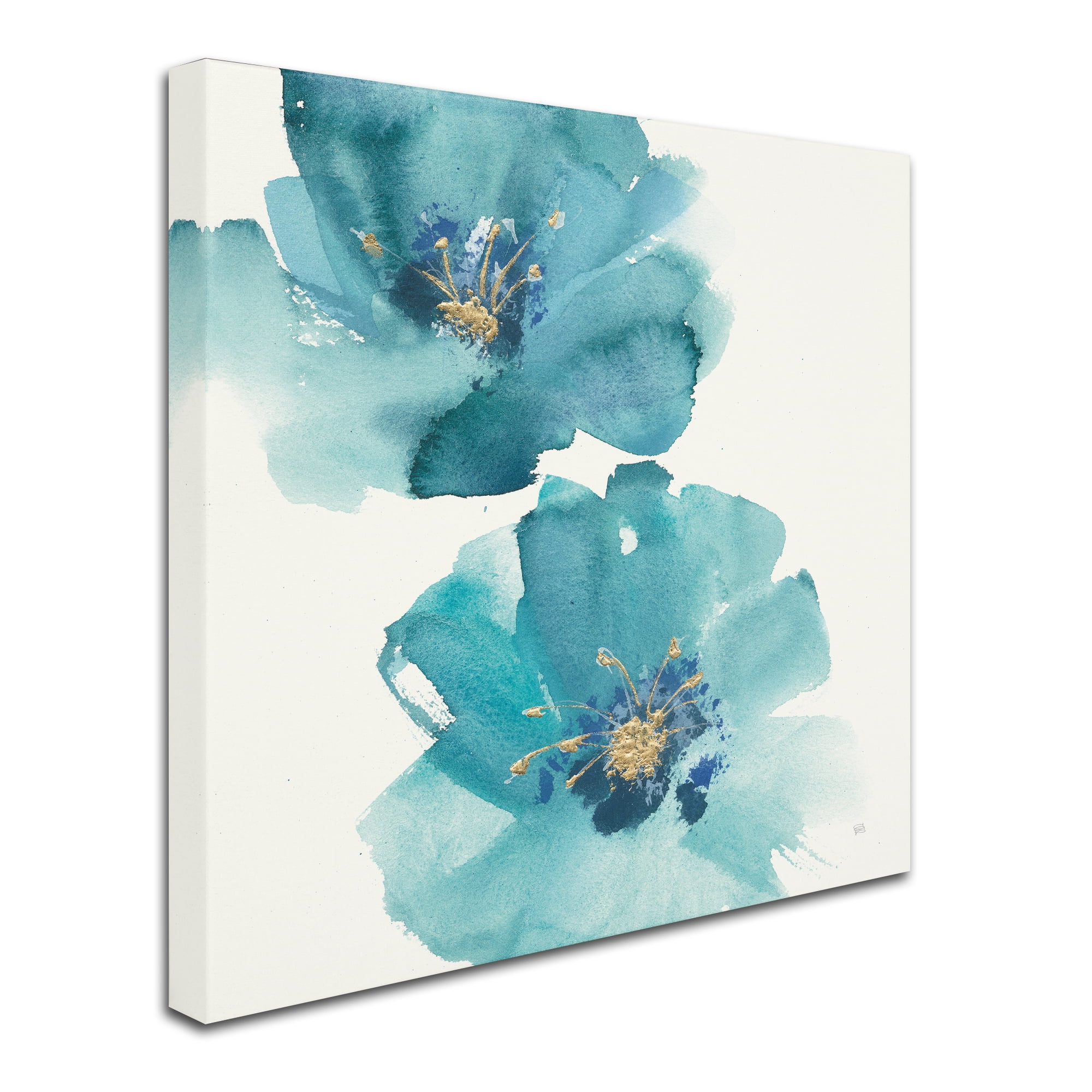 Trademark Fine Art 'Teal Cosmos III' Canvas Art by Chris Paschke