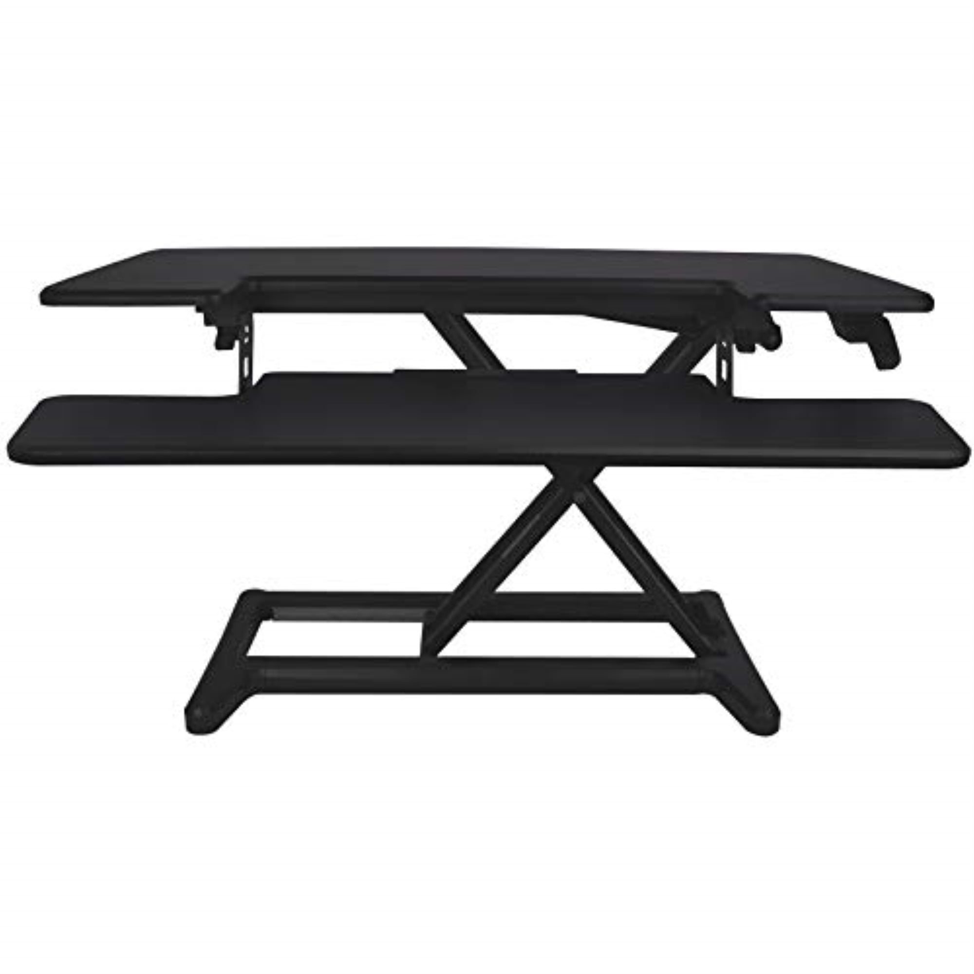 SilverStone Technology DR01B 34.6 in. Monitor Riser Adjustable Standing Desk, Black