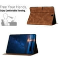thumbnail image 4 of ELEHOLD Case For Samsung Tab A 8.0 (2015) Kitty Pattern Leather Tablet Case, Slim Back Smart Cover, Auto Sleep/Wake, Full Body Protection, Kickstand，Brown, 4 of 11