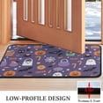 thumbnail image 3 of Happy Halloween Pumpkin Non Slip Washable Door Mat Evil Pumpkin Ghost Doormat Funny for Entry Floor Mat Set Living Room Bedroom Bathroom Crystal Velvet 30x17 Inches, 3 of 7