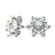 thumbnail image 1 of Clásico Pendientes Chicas Cristal Plata Dainty Mujeres Grande Cubic Zirconia Ear Piercing Stud Earrings, 1 of 8