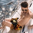 thumbnail image 2 of luoweisi Men's Beach Shorts Quick Dry Swim Trunks with Mesh Lining Sunflower Unicorn L, 2 of 5