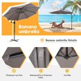 thumbnail image 7 of Sobaniilo Patio Offset Umbrella, Hanging Market Outdoor Umbrella, Patio Sun Shade with Easy Tilt Adjustment, Dark Grey, 7 of 7