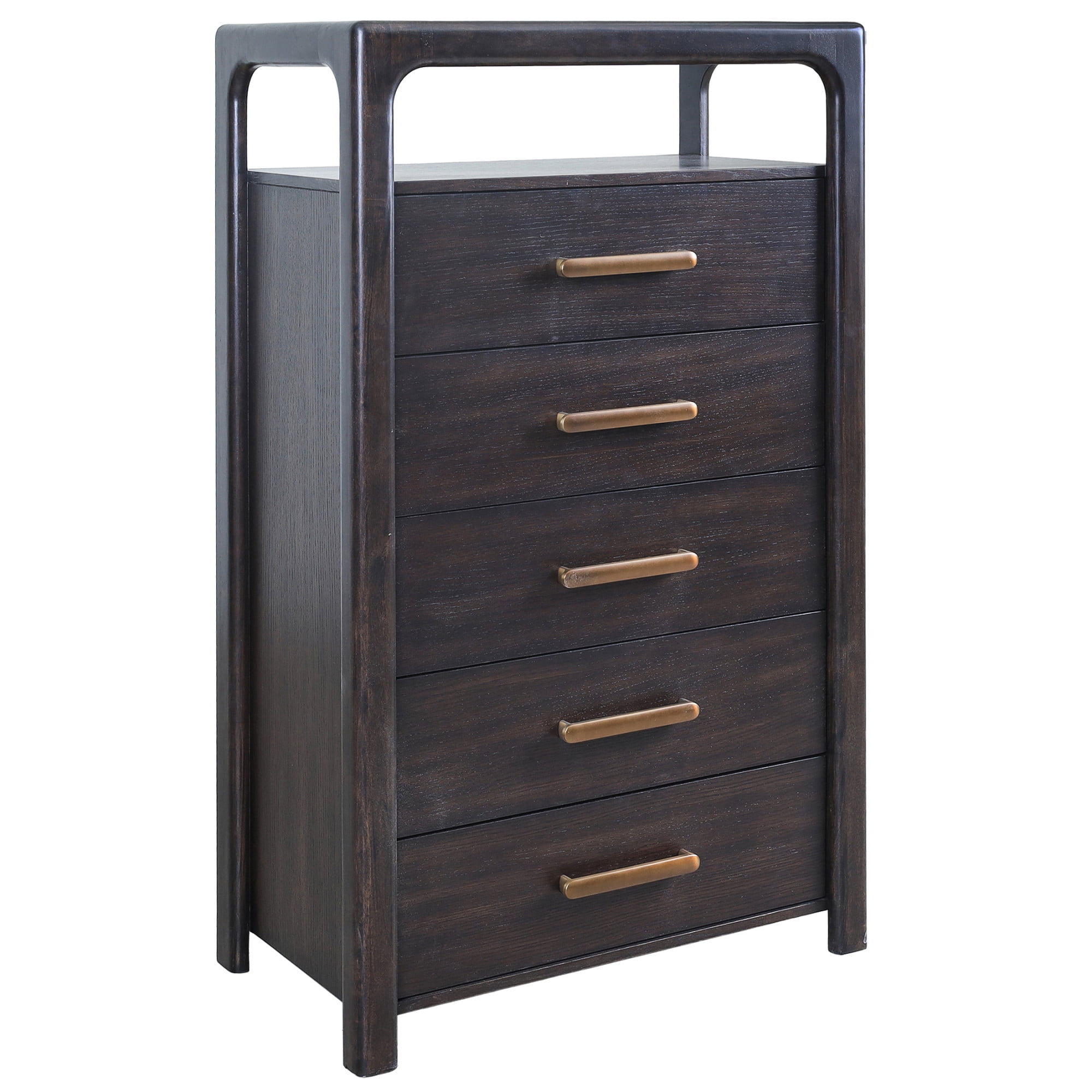 Steve Silver Sigmund Vertical Sabe Brown 5 Drawer Chest
