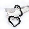 thumbnail image 1 of RCZ Décor Heart Valentine Napkin Rings | Acrylic | 8 PC, Black, 1 of 5