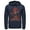 Navy Blue, variant on Men's Superman Hero Streaks  Pull Over Hoodie Black Medium