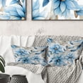 thumbnail image 3 of Designart "Serene Blue Seashore Harmony VI" Floral Printed Throw Pillow, 3 of 5