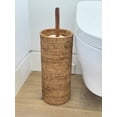 thumbnail image 4 of Kouboo Rolls La Jolla Hand Woven Rattan Toilet Paper Storage, 3 Rolls Of Tissue Holder For Bathroom, Toilet Paper Roll Holder Stand, Honey Brown, 4 of 6
