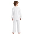 thumbnail image 2 of Doomiva Church Robe for Boys Tunic Tops with Pants Set Choir Gowns Worship Liturgical Praise Clothes Suit White 12, 2 of 5