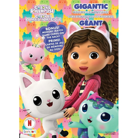Gabby's Dollhouse Gigantic Coloring and Activity Book