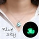 thumbnail image 2 of Nube Blanca Joyería Azul Resina Regalo Collar Naturaleza Cielo Transparente Señoras Collares Colgantes, 2 of 6