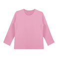 thumbnail image 7 of CCRFTGI Big Sister Shirts for Girls Size 7-8 Long Sleeve Cute Pink Solid Color T shirts for kids Holiday Crewneck Tee Shirts Casual Spring Day Gifts for Girls Pink 7-8 Years, 7 of 7