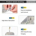 thumbnail image 3 of Coolnut Vintage Flowers Sink Splash Guard for Faucet 2 Packs Faucet Absorbent Mats, Summer Faucet Handle Drip Catcher Quickly Drying Mat for Kitchen Counter Bathroom RV, 14.9"x5.5", 3 of 7