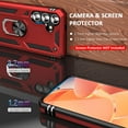 thumbnail image 4 of Phone Case for Samsung S24 Case Samsung Galaxy S24 Phone Case, Military Grade, Heavy Duty, with Ring Holder Stand, Support Magnet Car Mount for Samsung Galaxy S24 Case Red, 4 of 9