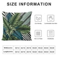 thumbnail image 5 of COMIO  Throw Pillow Covers Palm Leaves, Tropical Beach Palm Geometric Boho Pillowcase Cushion Covers for Couch Bed, Square Decorative Pillow Cover Home Sofa Bedroom Car, Black Green White, 5 of 5
