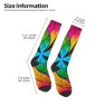 thumbnail image 2 of Fotbe Multicolored Beautiful Flower Calcetas Divertidas Estampadas para Hombre y Mujer, Calcetas de Algodón hasta la Rodilla para Caminar, Correr, Enfermería y Embarazo, 2 of 6