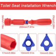 thumbnail image 2 of Toilet Seat Mounting Key Universal Toilet Lid Key 10/13 Mm Toilet Mounting Key Red Plastic Mounting Key For Toilet Seat Assembly Removal Repair Key, 2 of 5