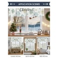 thumbnail image 6 of Christmas Snowflakes Valances for Windows, 54 x 18in, Letters Green Gold Winter Xmas Rod Pocket Kitchen Valance Curtain Light Filtering Window Treatments for Living Room Bedroom, 1 Panel, 6 of 7