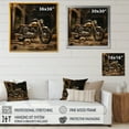 thumbnail image 4 of Designart "Vintage Bike In The Desert I" Motorcycle Wall Art Living Room, 4 of 7