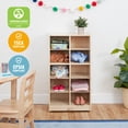thumbnail image 6 of ECR4Kids 10 Cubby Mobile Tray Storage Cabinet, 5x2, Classroom Furniture, Natural, 6 of 10